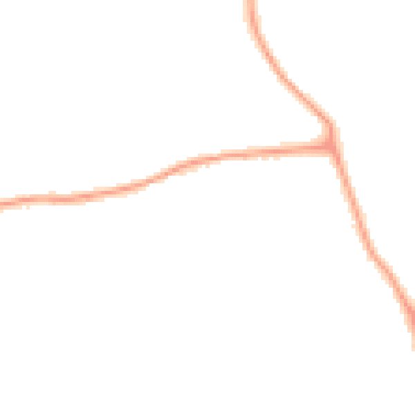 Night-time road noise heatmap for W13 0AG