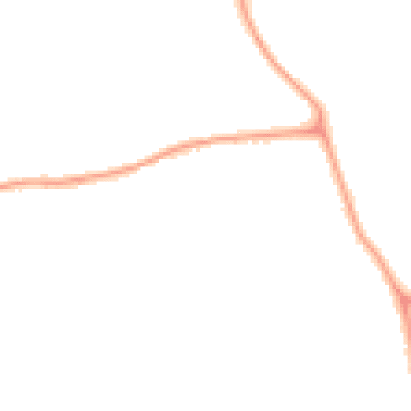 Night-time road noise heatmap for W13 0AN