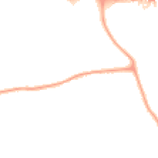 Night-time road noise heatmap for W13 0AP