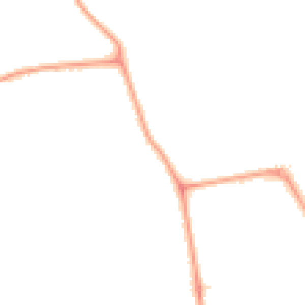 Night-time road noise heatmap for W13 0AU
