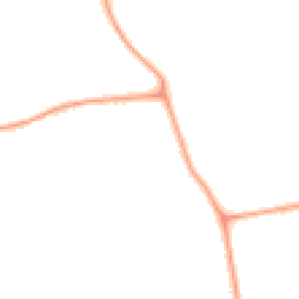 Night-time road noise heatmap for W13 0AX