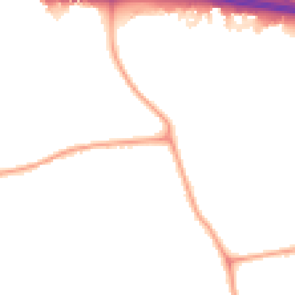Night-time road noise heatmap for W13 0AZ