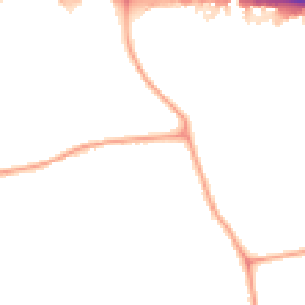 Night-time road noise heatmap for W13 0BD