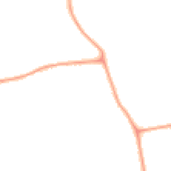 Night-time road noise heatmap for W13 0BE