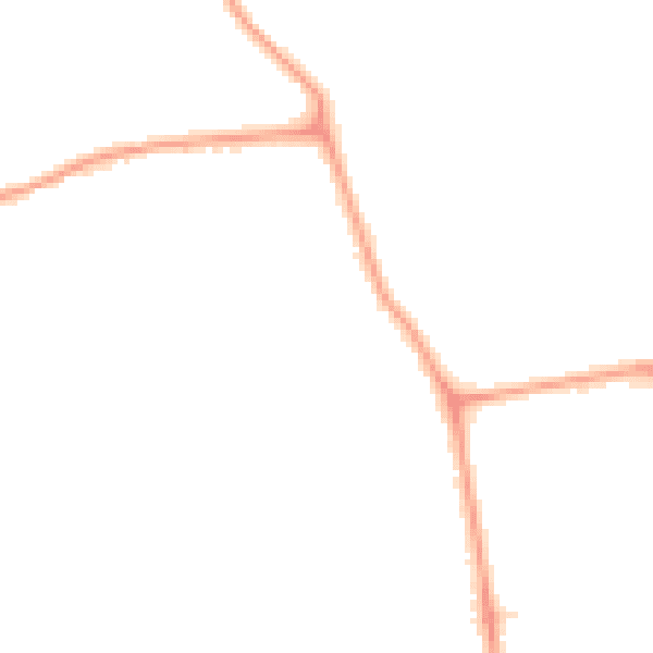 Night-time road noise heatmap for W13 0BG