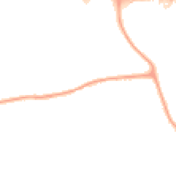 Night-time road noise heatmap for W13 0BL