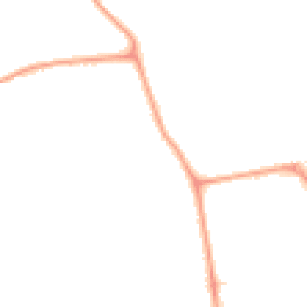 Night-time road noise heatmap for W13 0BN