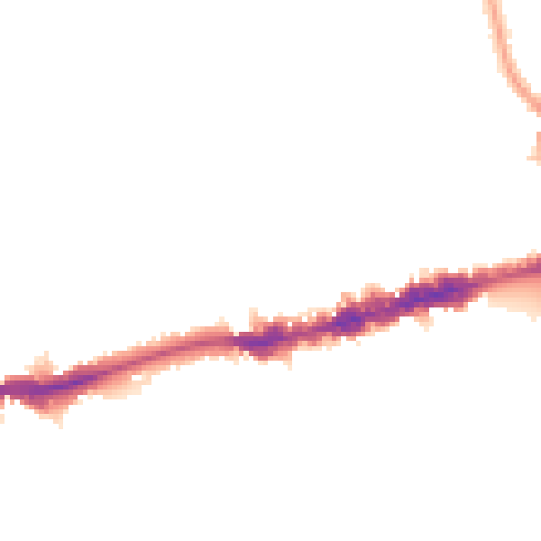 Night-time road noise heatmap for W13 0BT