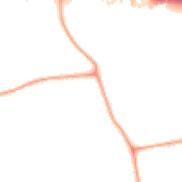 Night-time road noise heatmap for W13 0BW