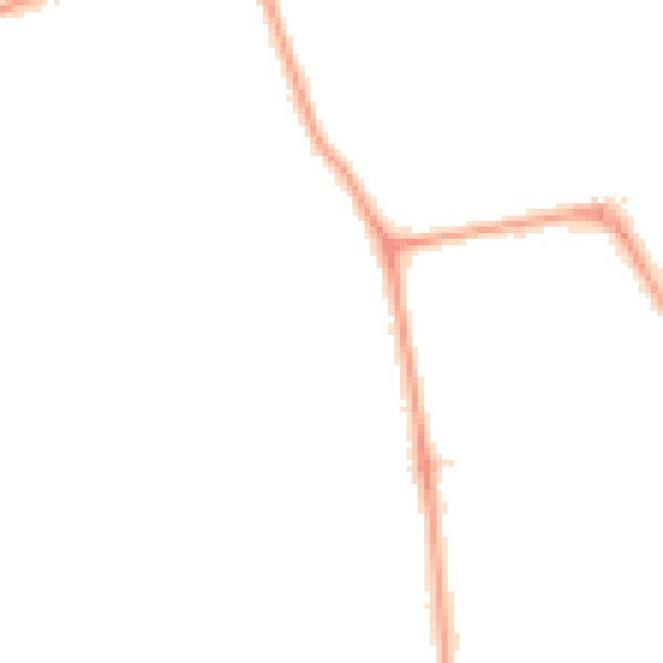Night-time road noise heatmap for W13 0BZ