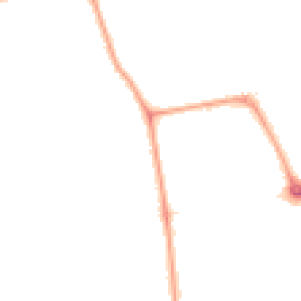Night-time road noise heatmap for W13 0DB