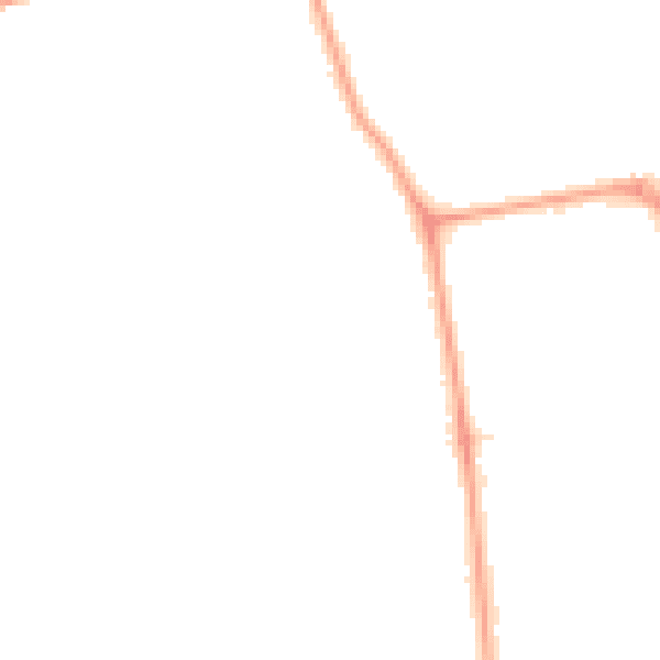 Night-time road noise heatmap for W13 0DF