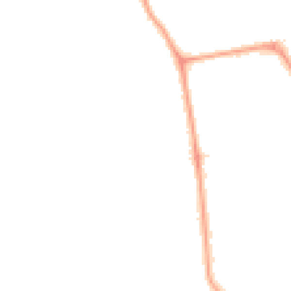 Night-time road noise heatmap for W13 0DJ