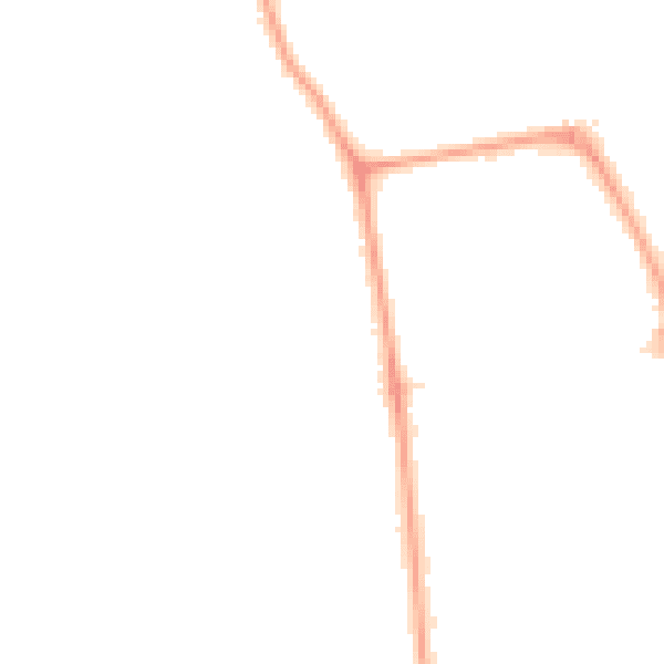 Night-time road noise heatmap for W13 0DN