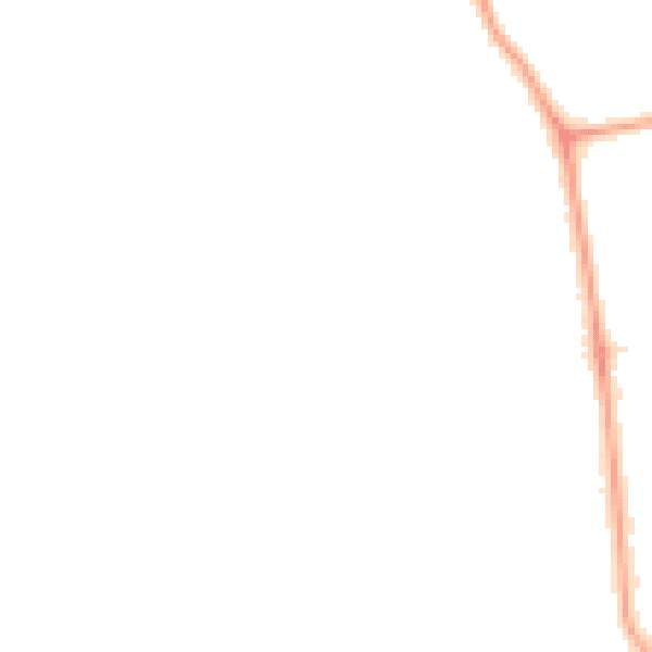 Night-time road noise heatmap for W13 0DS