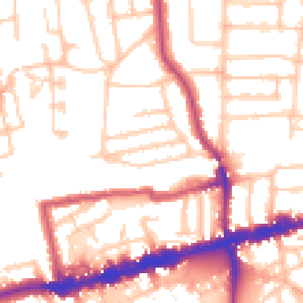 Daytime road noise heatmap for W13 0LE