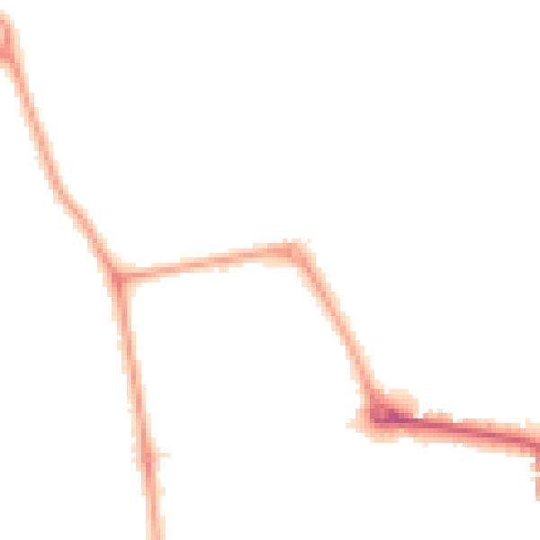 Night-time road noise heatmap for W13 8DR