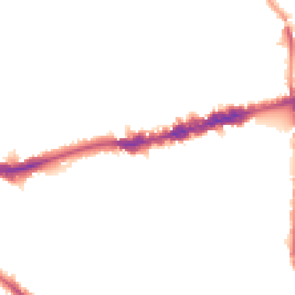 Night-time road noise heatmap for W13 9BE