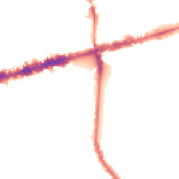 Night-time road noise heatmap for W13 9FU
