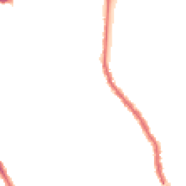 Night-time road noise heatmap for W13 9TN
