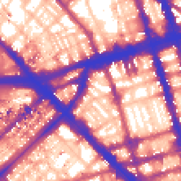 Daytime road noise heatmap for W1H 4AW
