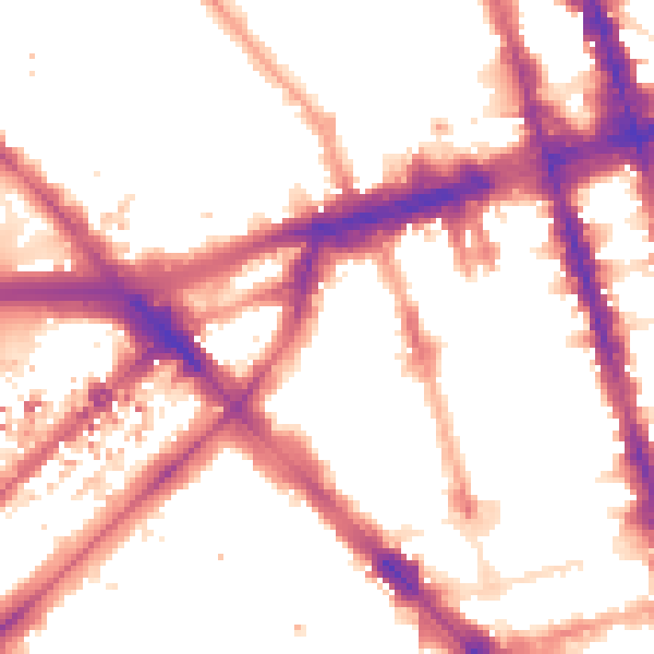 Night-time road noise heatmap for W1H 4AW