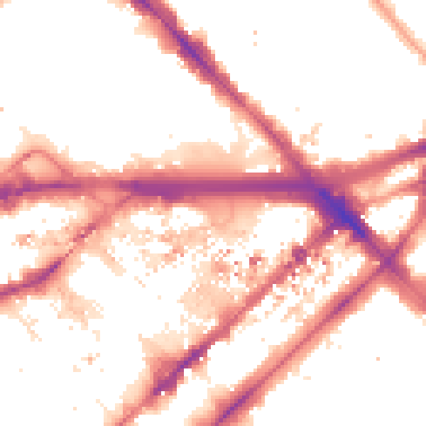 Night-time road noise heatmap for W2 1AW