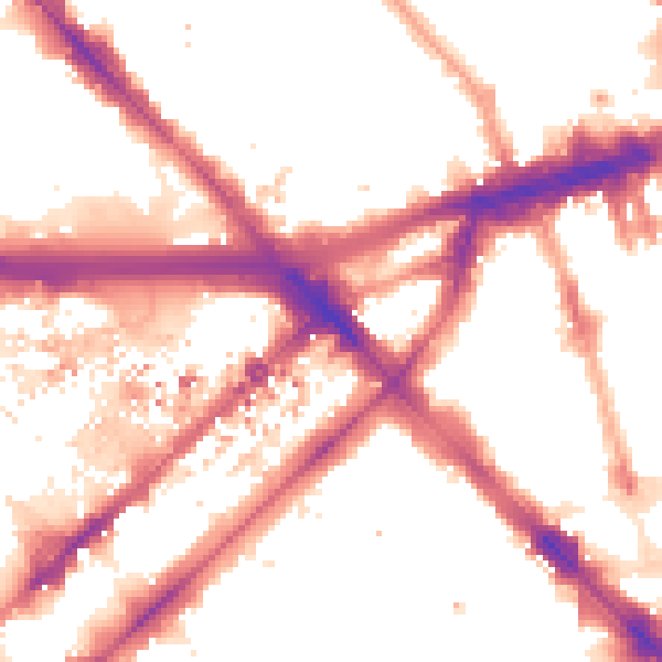 Night-time road noise heatmap for W2 1PR