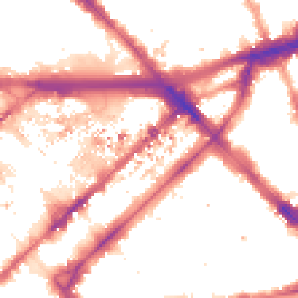 Night-time road noise heatmap for W2 1RG