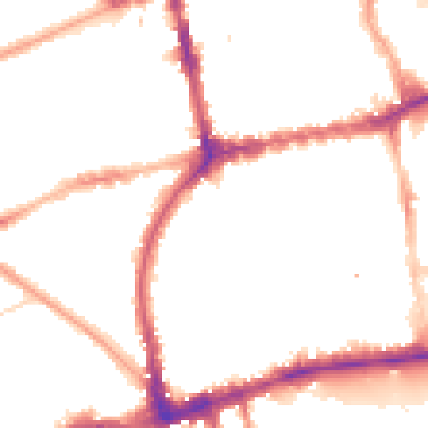 Night-time road noise heatmap for W2 4TA