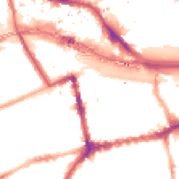 Night-time road noise heatmap for W2 5RY