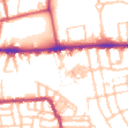 Daytime road noise heatmap for W3 0BD