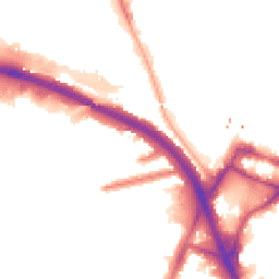 Night-time road noise heatmap for W3 0BN