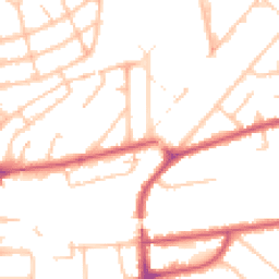 Daytime road noise heatmap for W3 0HD