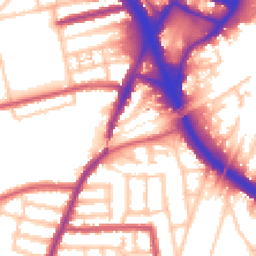 Daytime road noise heatmap for W3 6EP