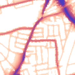 Daytime road noise heatmap for W3 6HX