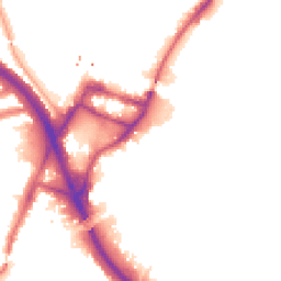 Night-time road noise heatmap for W3 6UJ