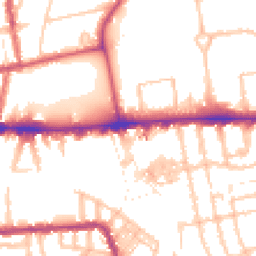 Daytime road noise heatmap for W3 7RD