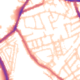 Daytime road noise heatmap for W3 8GG