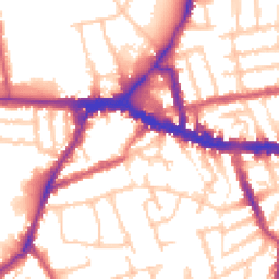 Daytime road noise heatmap for W3 8SB
