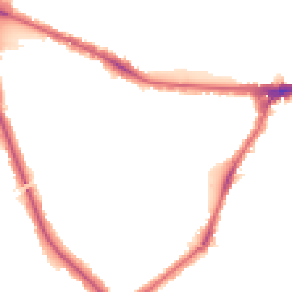 Night-time road noise heatmap for W3 9AY