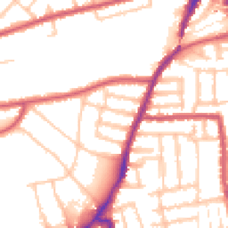 Daytime road noise heatmap for W3 9JW