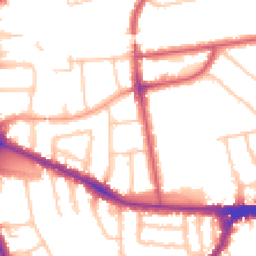 Daytime road noise heatmap for W3 9PR