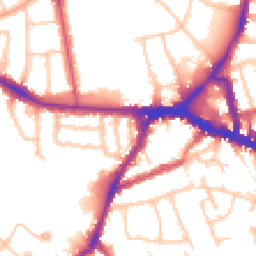 Daytime road noise heatmap for W3 9QY