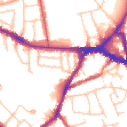 Daytime road noise heatmap for W3 9RN
