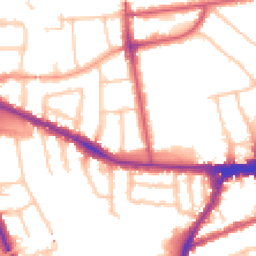 Daytime road noise heatmap for W3 9SG