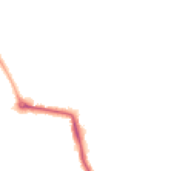 Night-time road noise heatmap for W5 1AU