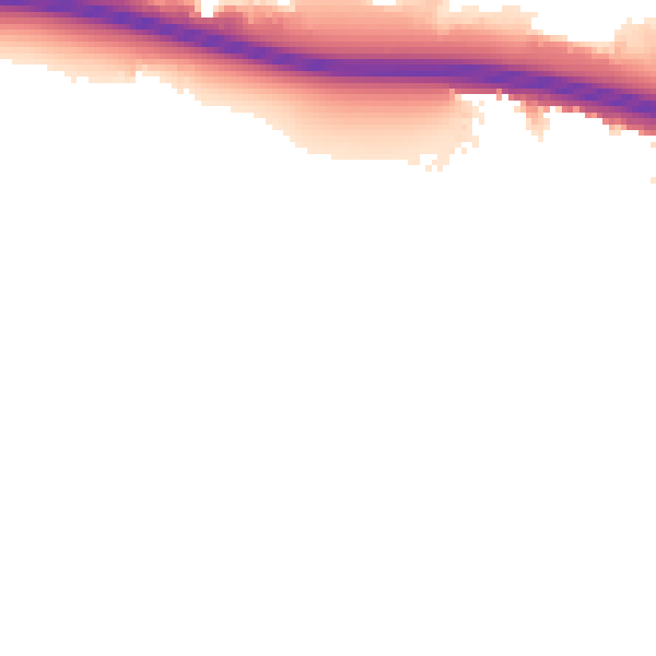 Night-time road noise heatmap for W5 1BE