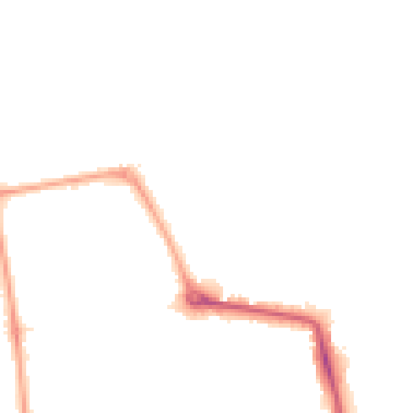 Night-time road noise heatmap for W5 1BU
