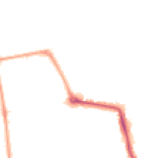 Night-time road noise heatmap for W5 1DB